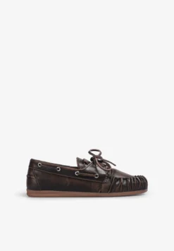 ALOHAS | MOCASINES DE CUERO CEPILLADO ROWAN