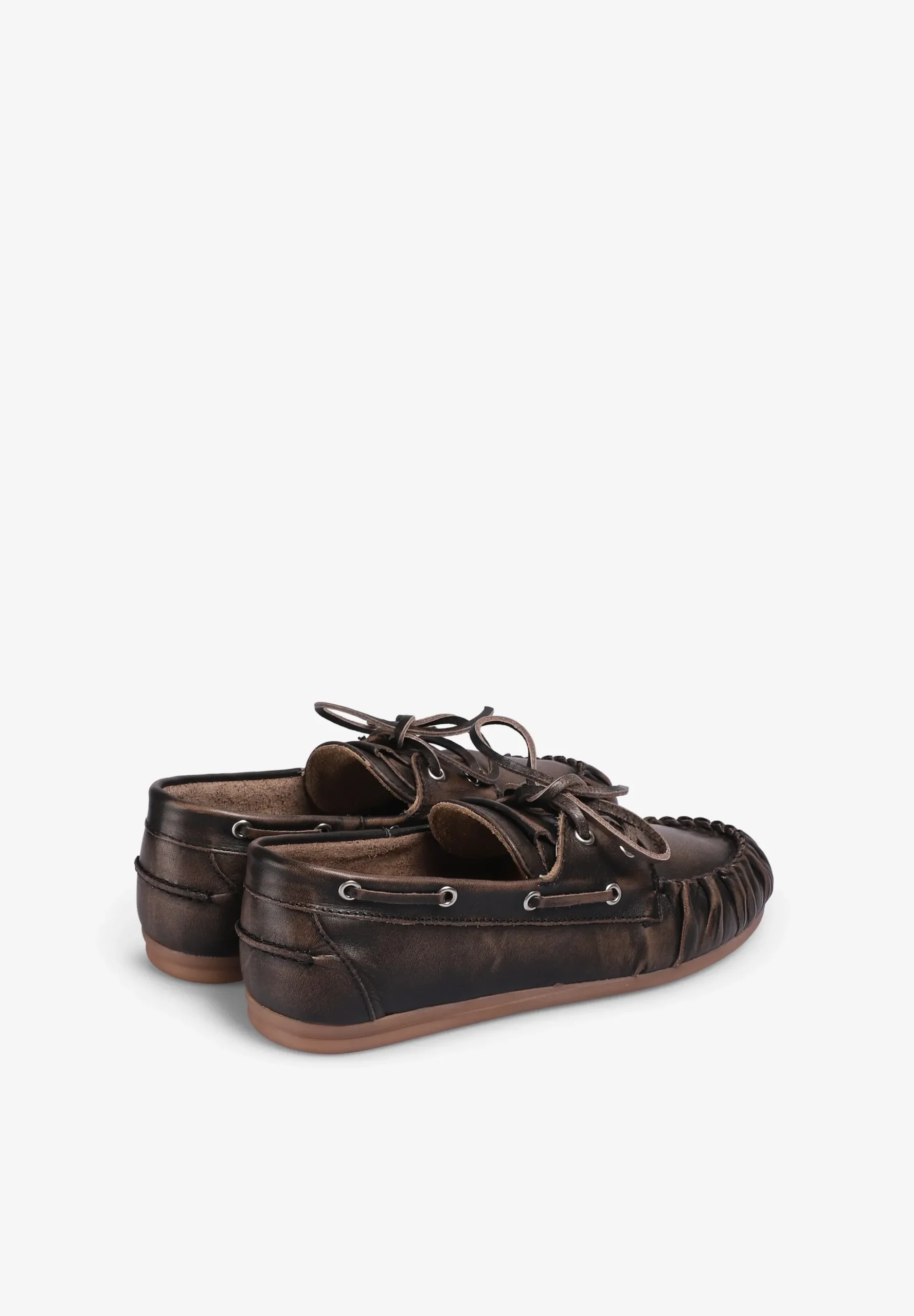 ALOHAS | MOCASINES DE CUERO CEPILLADO ROWAN