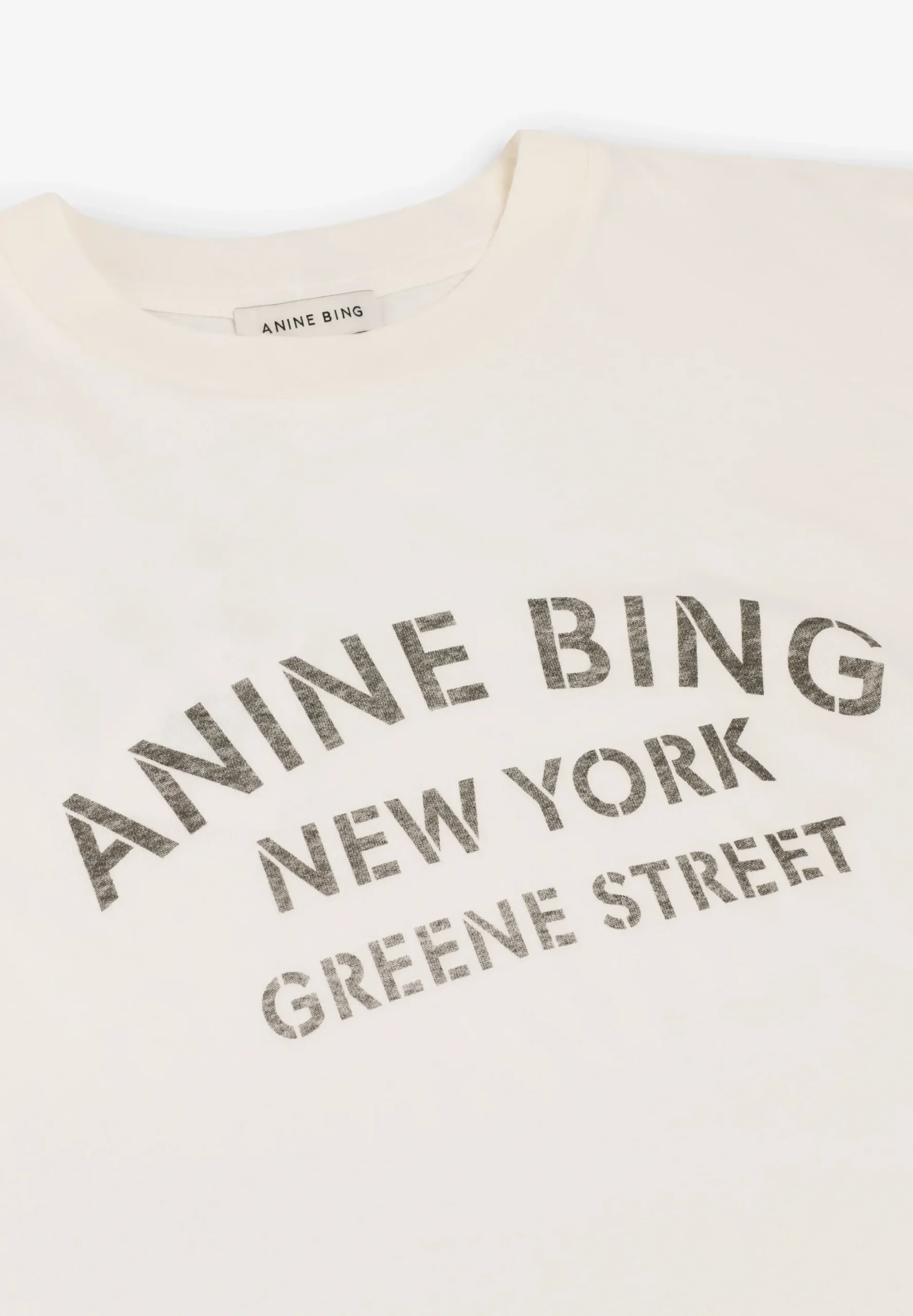 ANINE BING | CAMISETA IVAN NEW YORK STENCIL