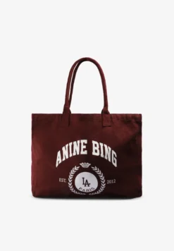 ANINE BING | TOTE LEO CANVAS COLLEGIATE