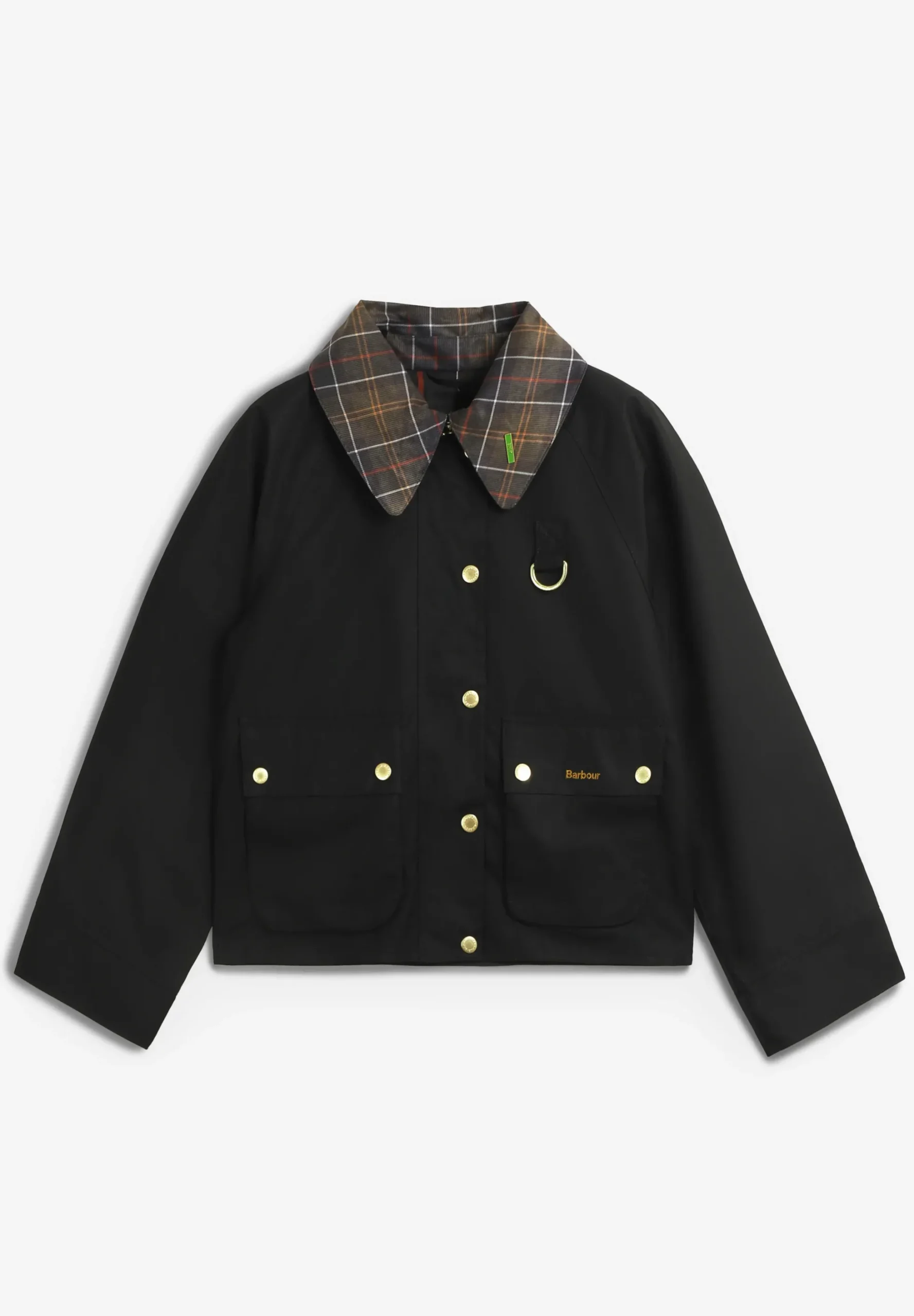 BARBOUR | CHAQUETA ENCERADA ICONS TARTAN COLLAR SPEY MUJER