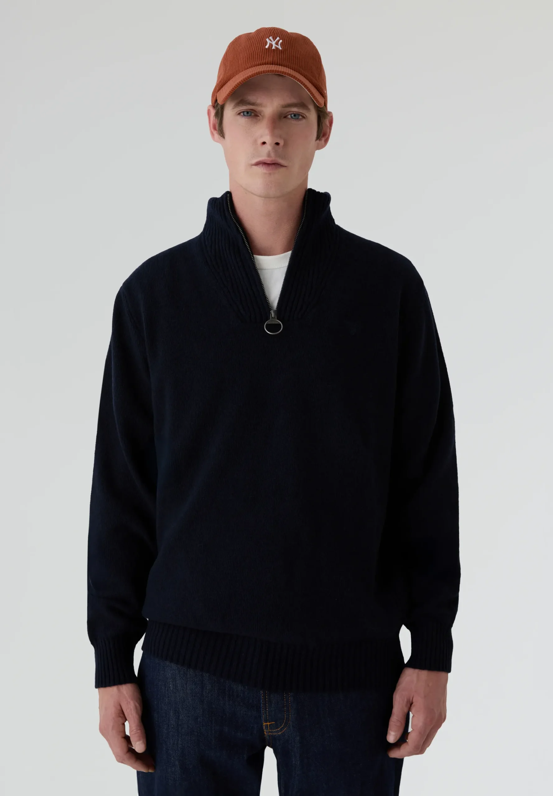 BARBOUR | JERSEY ESSENTIAL DE MEDIA CREMALLERA