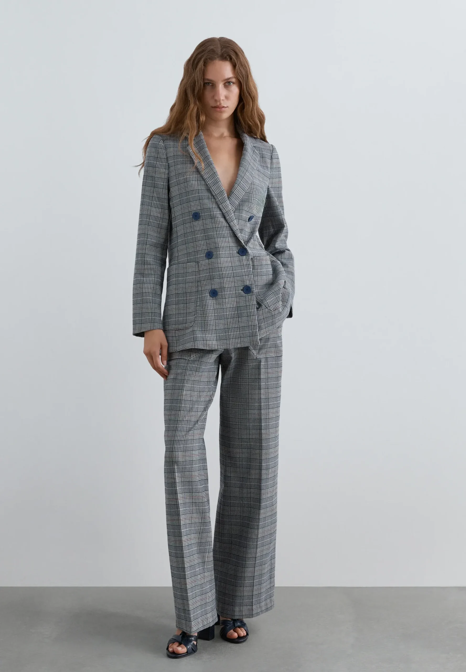 BLAZER CRUZADA CUADROS