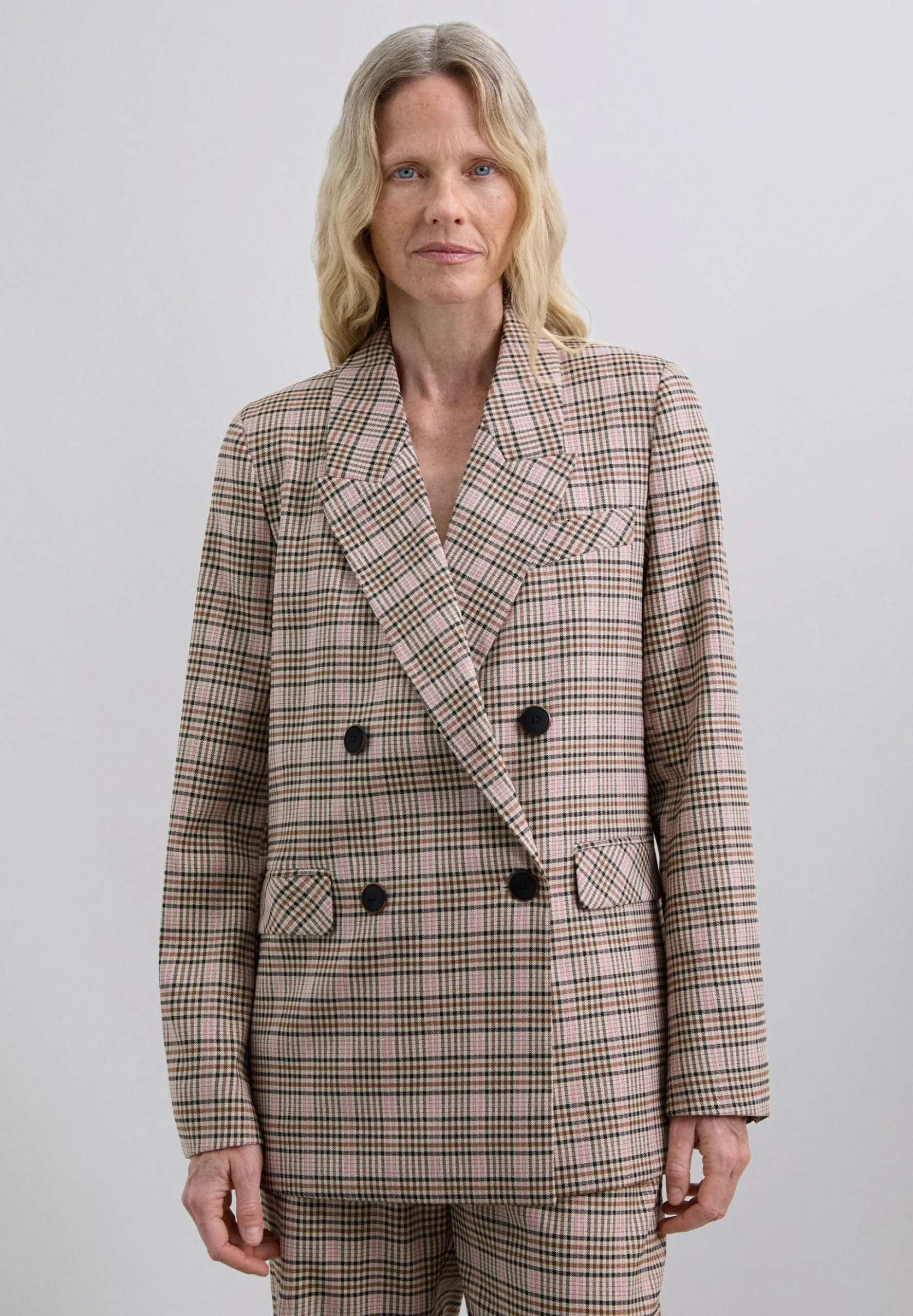 BLAZER CRUZADA CUADROS
