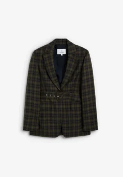 BLAZER CUADROS CON CINTURÓN