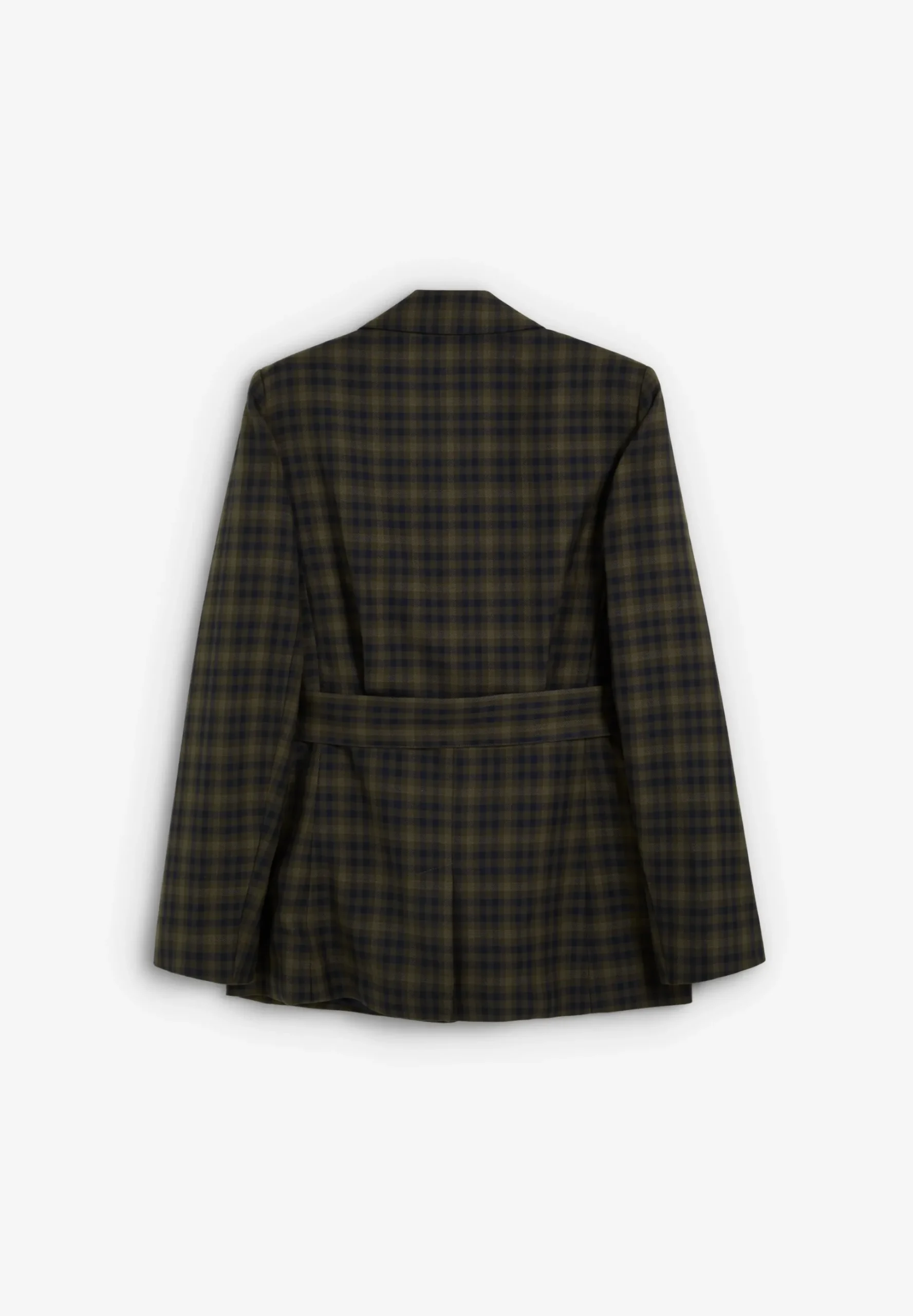 BLAZER CUADROS CON CINTURÓN