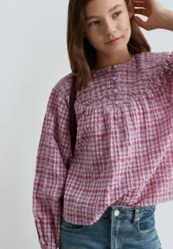 BLUSA ESTAMPADA CUADROS