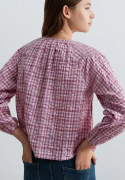 BLUSA ESTAMPADA CUADROS