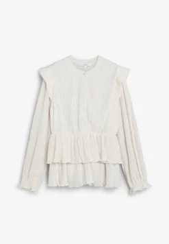 BLUSA PLISADA VOLANTES
