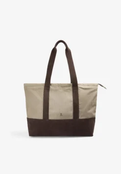 BOLSA TOTE DE ALGODÓN Y ANTE