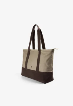 BOLSA TOTE DE ALGODÓN Y ANTE
