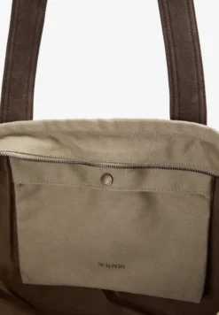 BOLSA TOTE DE ALGODÓN Y ANTE