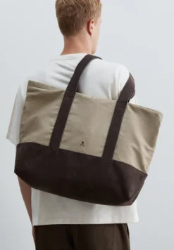 BOLSA TOTE DE ALGODÓN Y ANTE