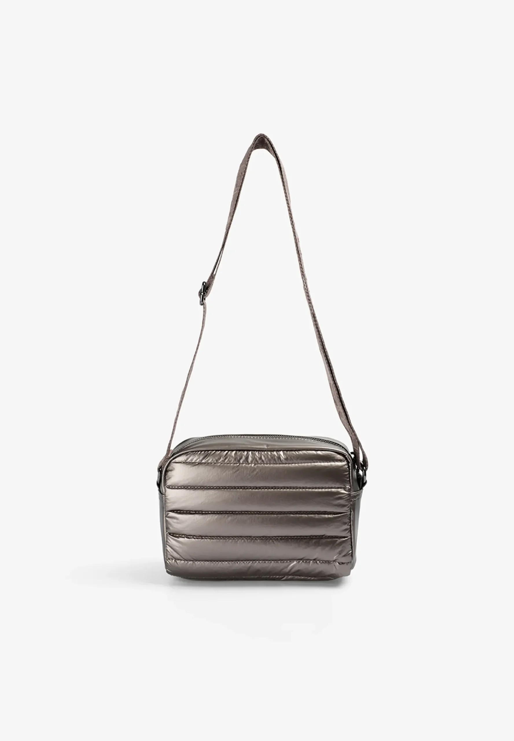 BOLSO BANDOLERA ACOLCHADA METALIZADA