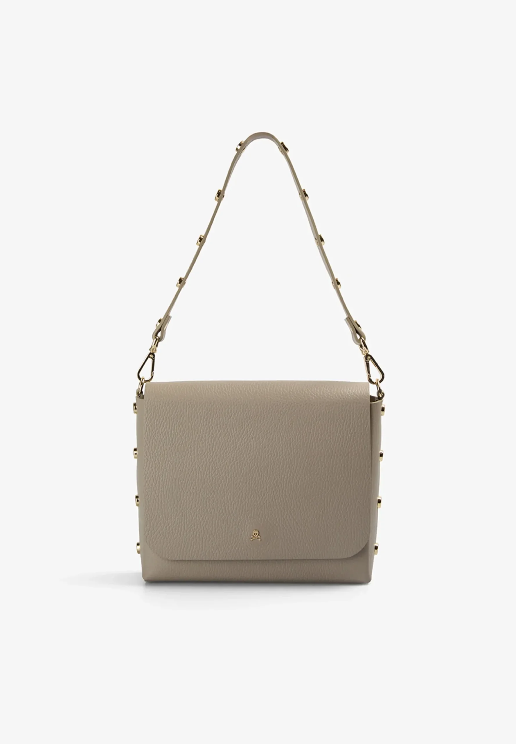 BOLSO DE PIEL CON APLIQUES