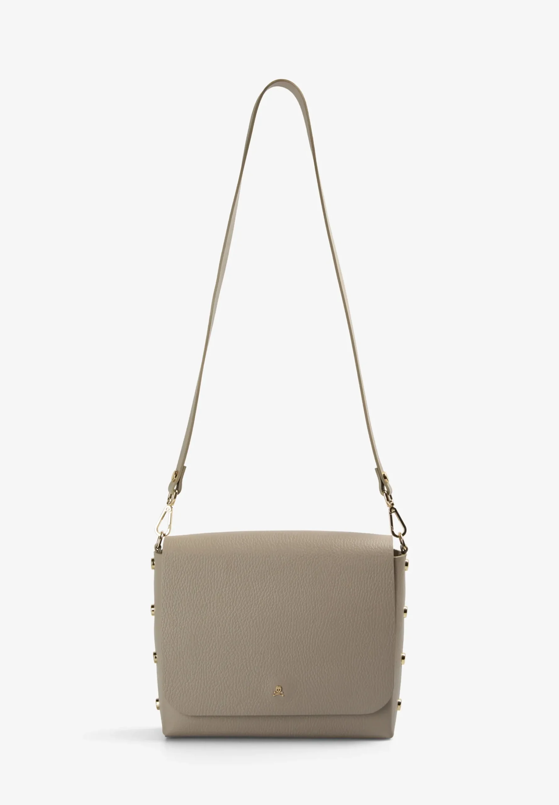 BOLSO DE PIEL CON APLIQUES