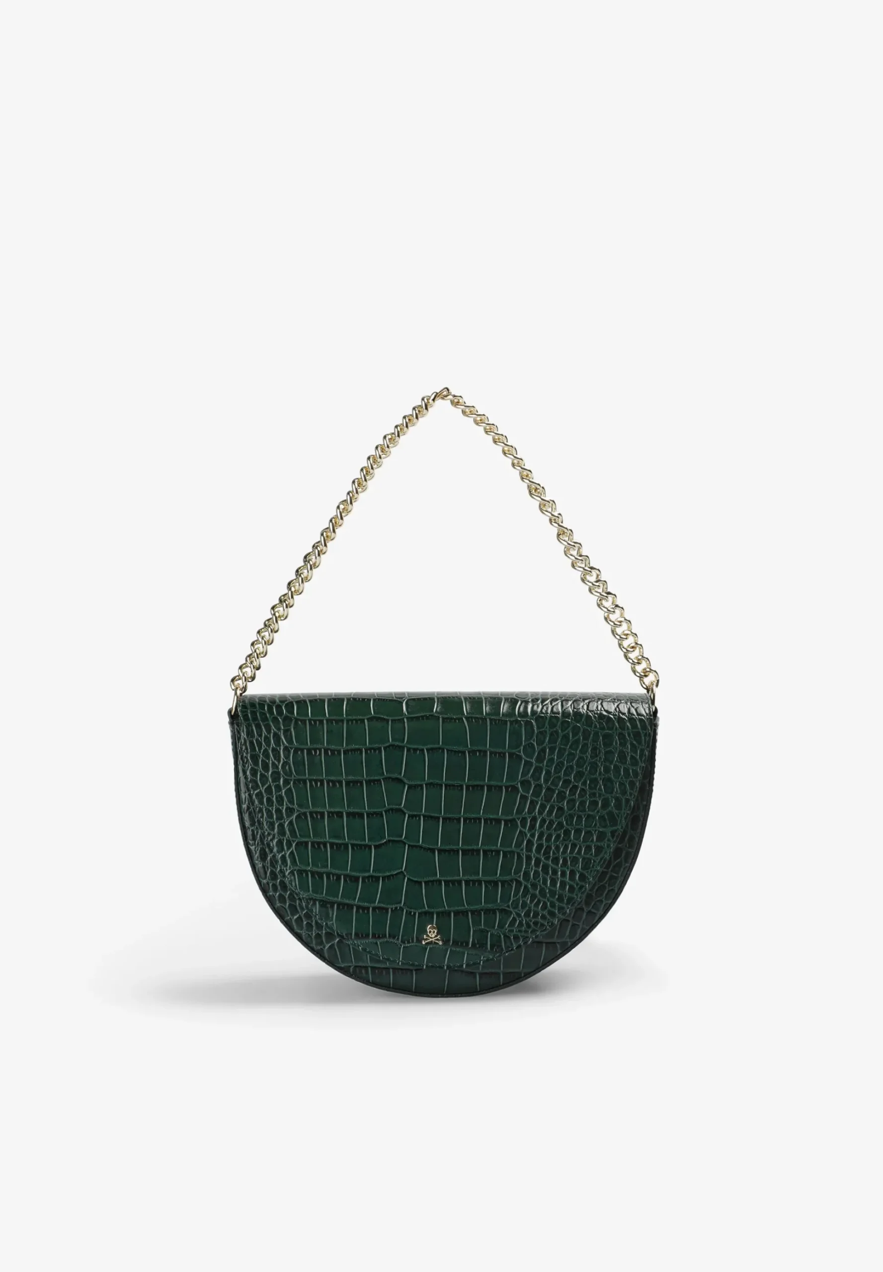 BOLSO DE PIEL GRABADO COCODRILO