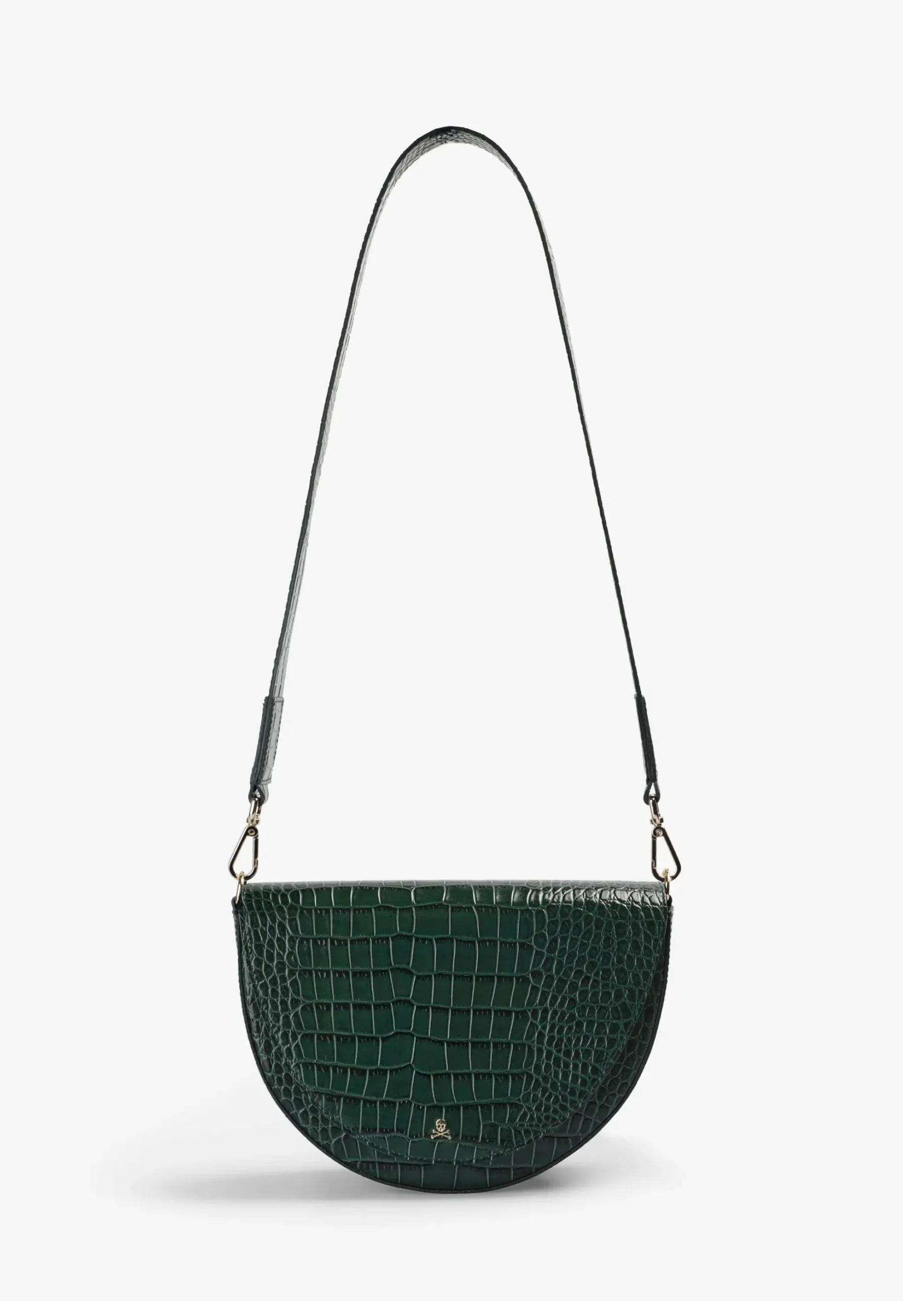 BOLSO DE PIEL GRABADO COCODRILO