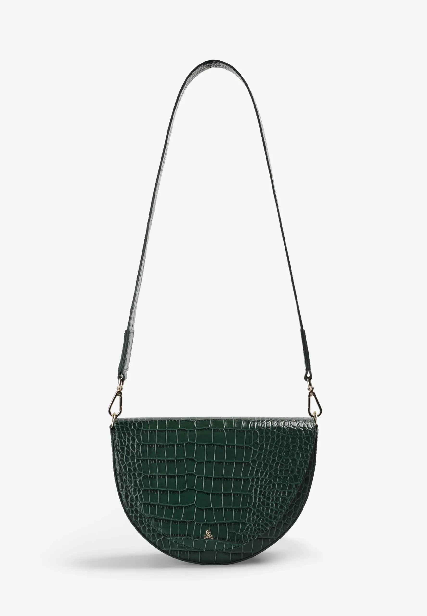 BOLSO DE PIEL GRABADO COCODRILO