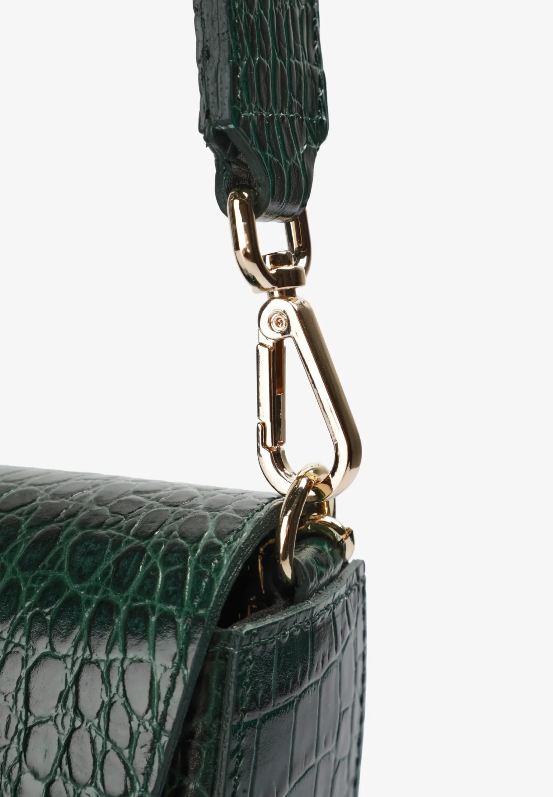BOLSO DE PIEL GRABADO COCODRILO