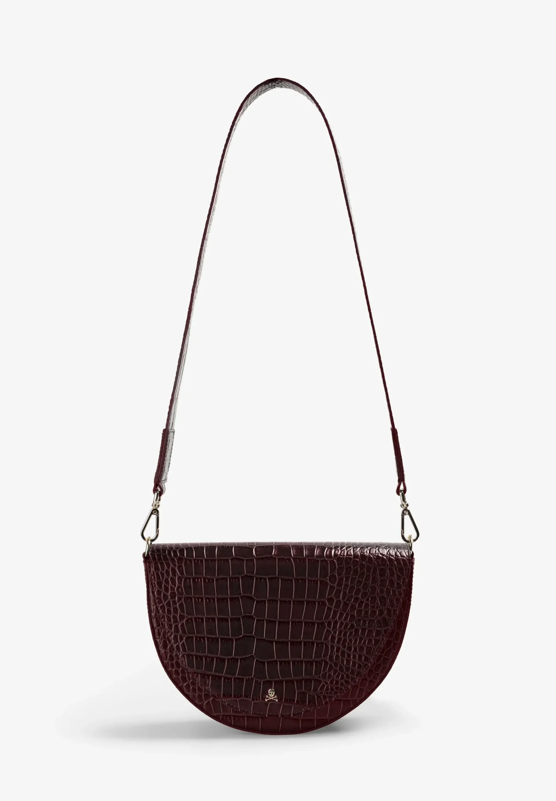 BOLSO DE PIEL GRABADO COCODRILO