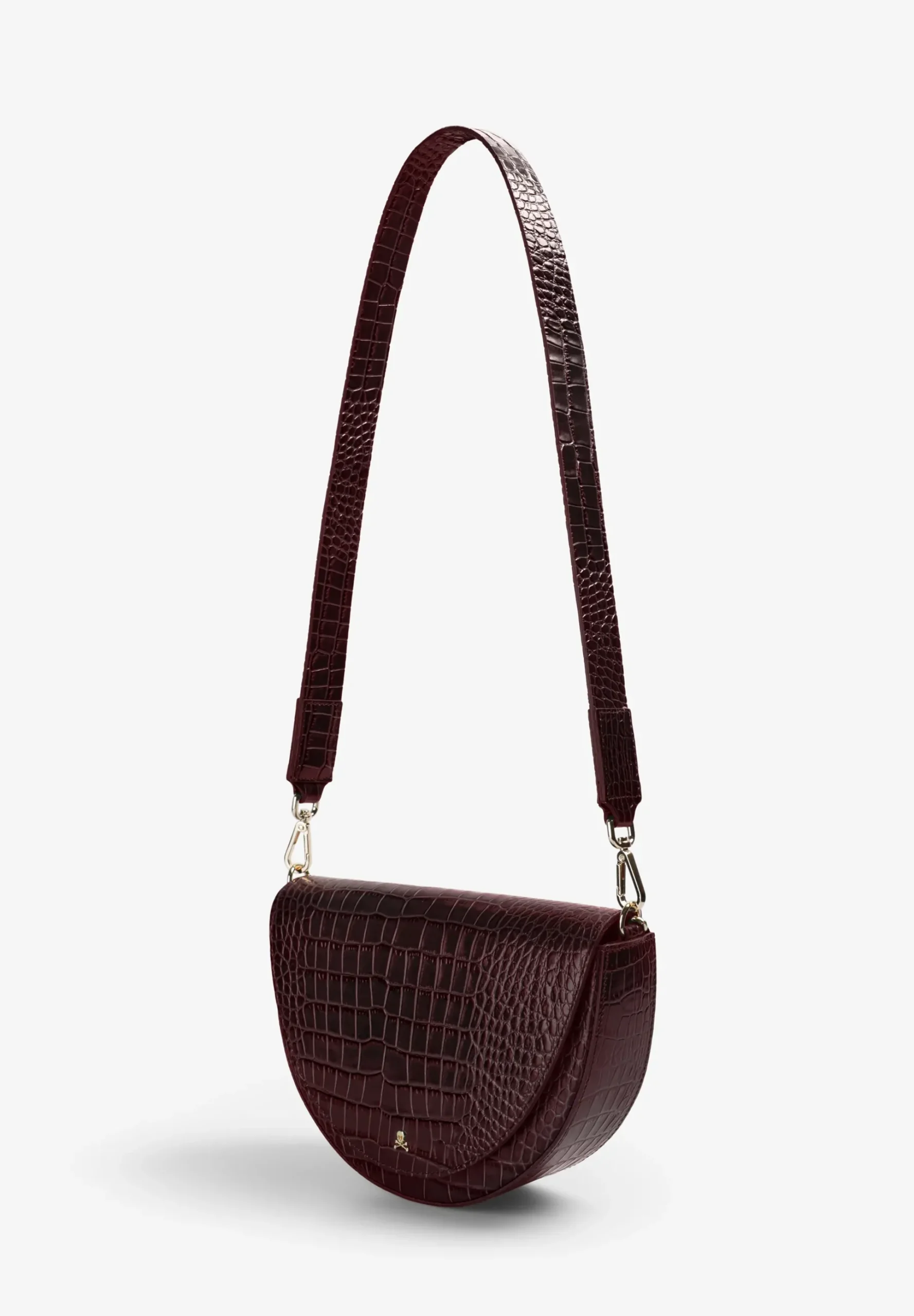 BOLSO DE PIEL GRABADO COCODRILO
