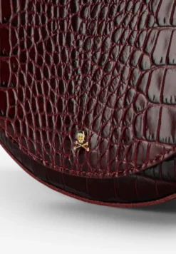 BOLSO DE PIEL GRABADO COCODRILO
