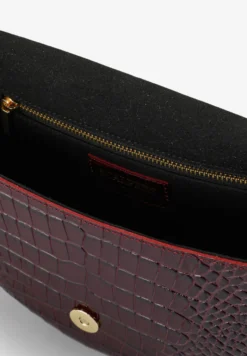 BOLSO DE PIEL GRABADO COCODRILO