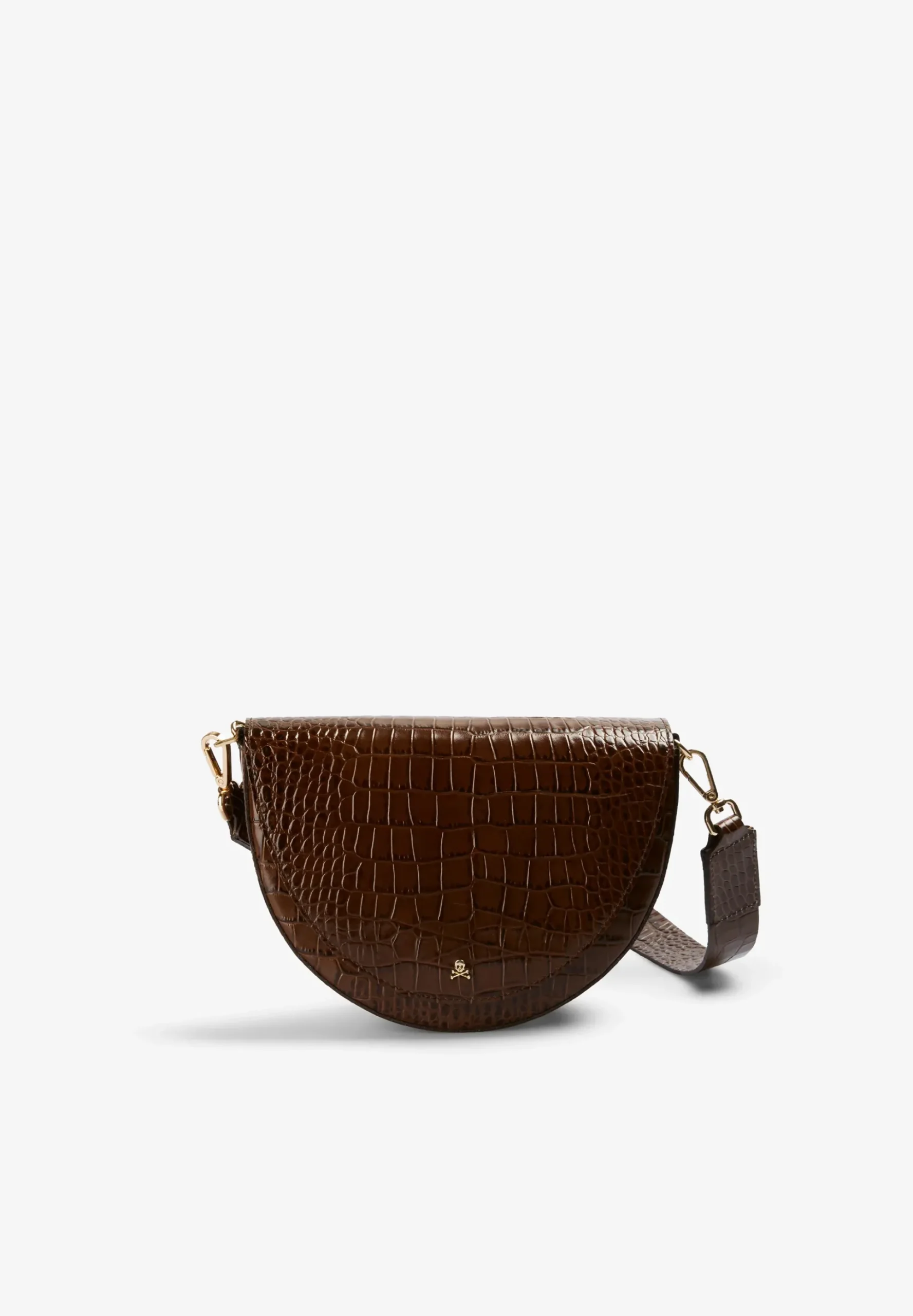 BOLSO DE PIEL GRABADO COCODRILO