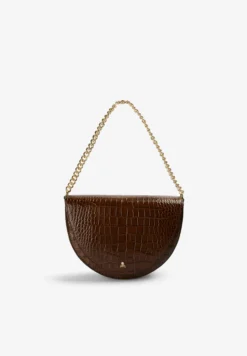 BOLSO DE PIEL GRABADO COCODRILO