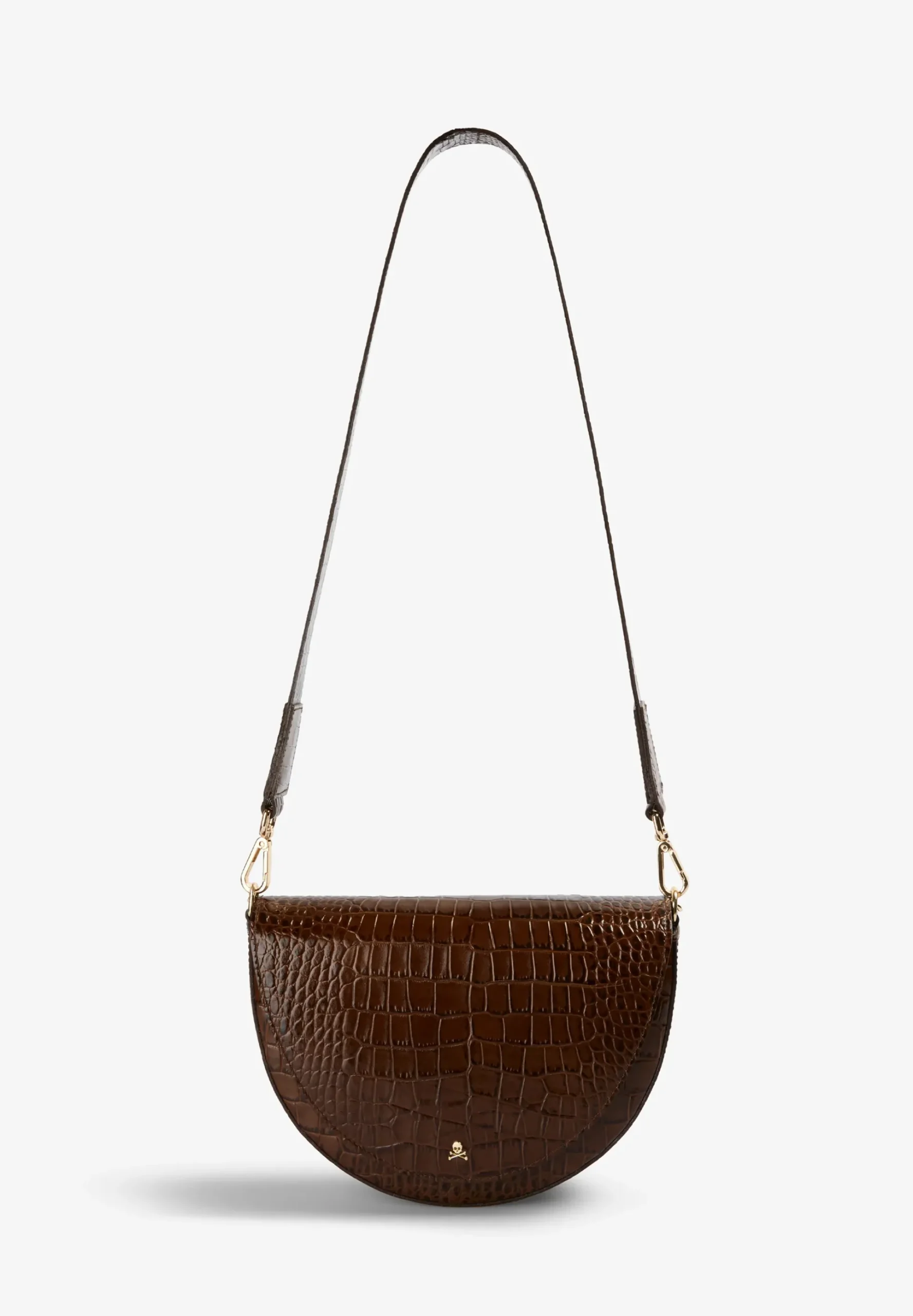 BOLSO DE PIEL GRABADO COCODRILO