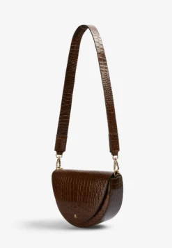BOLSO DE PIEL GRABADO COCODRILO