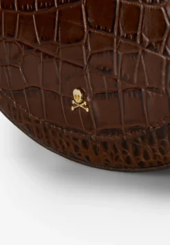 BOLSO DE PIEL GRABADO COCODRILO
