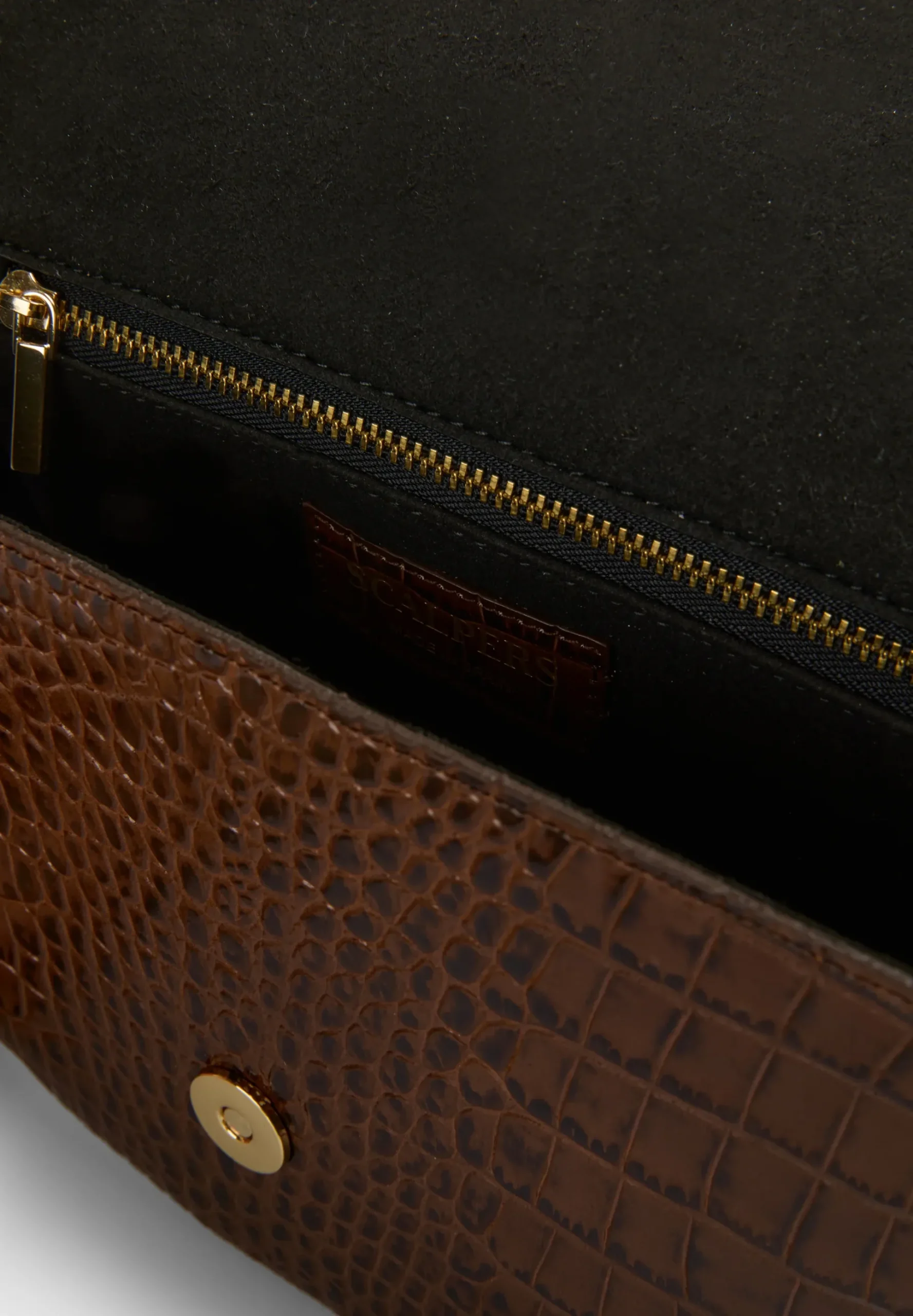 BOLSO DE PIEL GRABADO COCODRILO