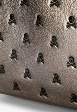 BOLSO PIEL BANDOLERA CALAVERAS ALL OVER