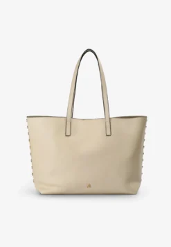 BOLSO PIEL SHOPPER APLIQUES