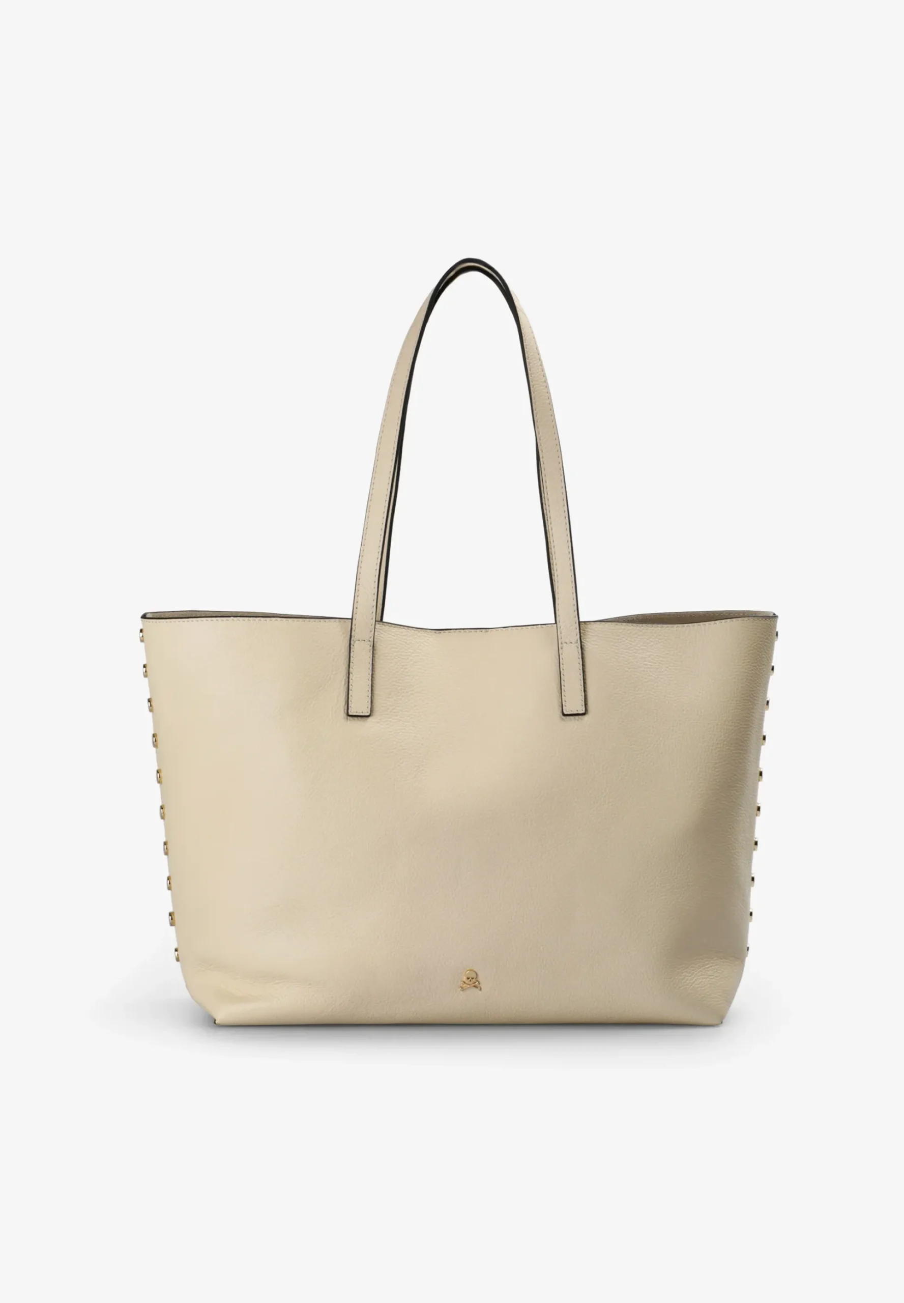 BOLSO PIEL SHOPPER APLIQUES