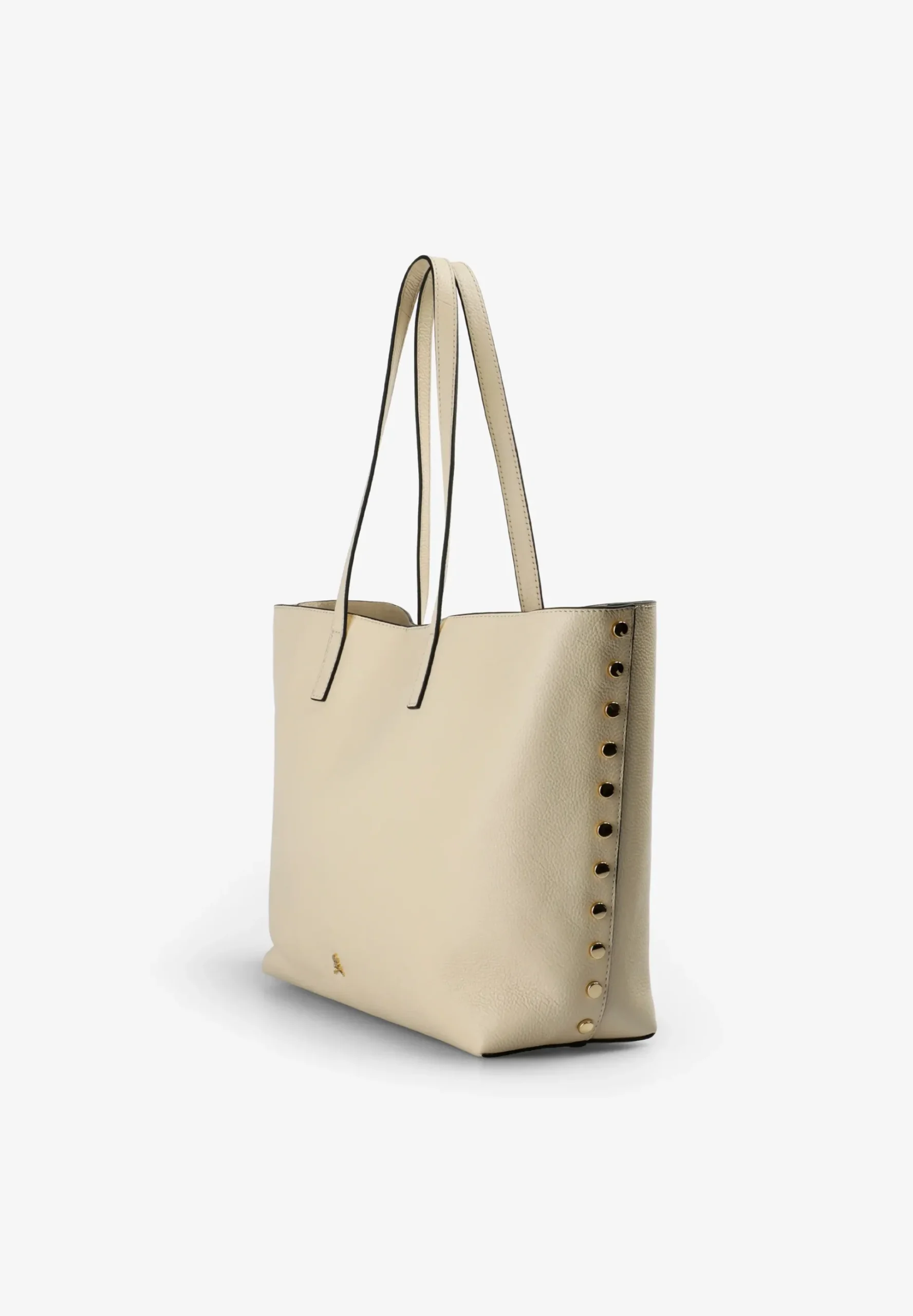 BOLSO PIEL SHOPPER APLIQUES