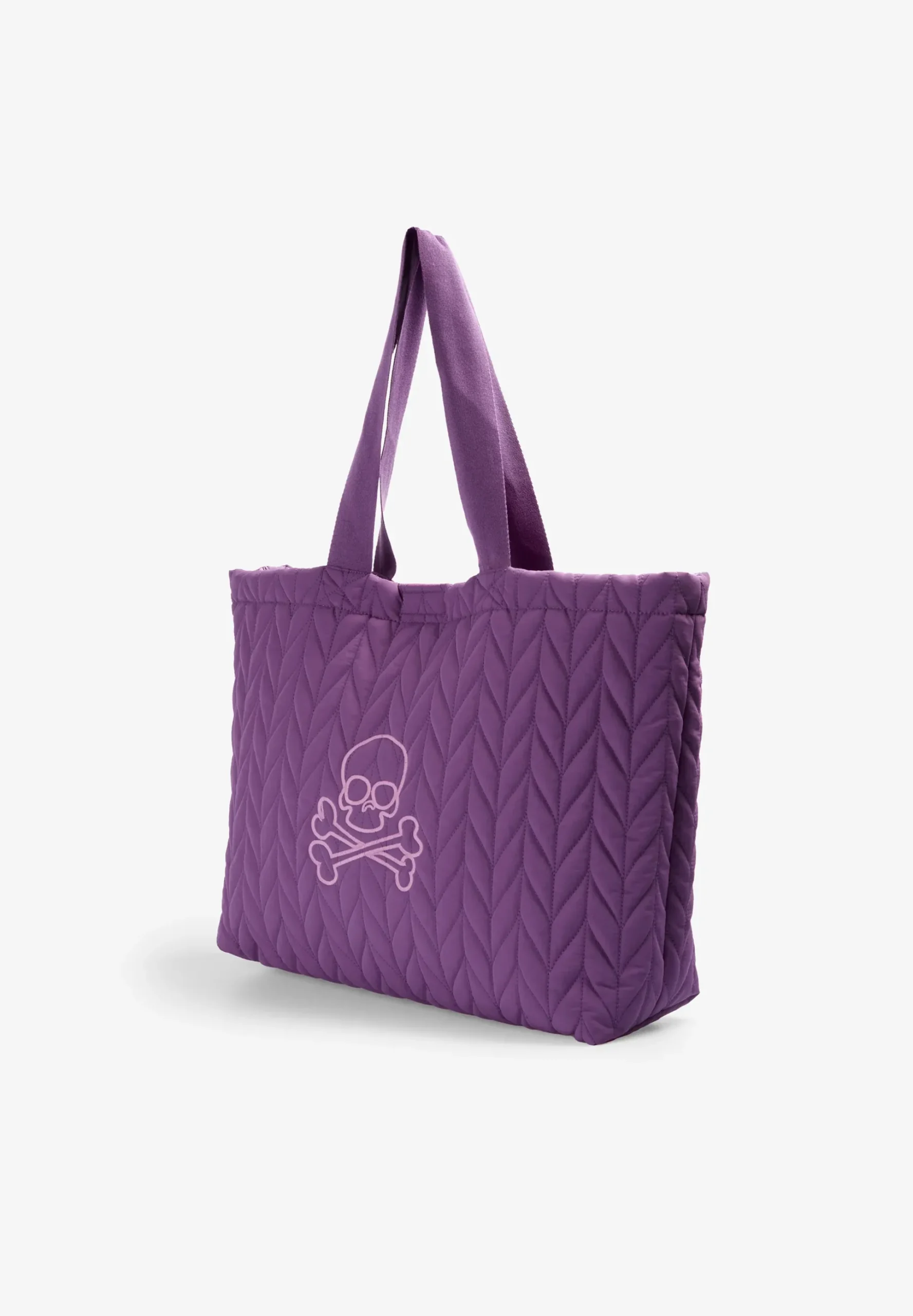 BOLSO SHOPPER ACOLCHADO CALAVERA