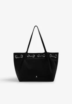 BOLSO SHOPPER EYELETS CON CADENA