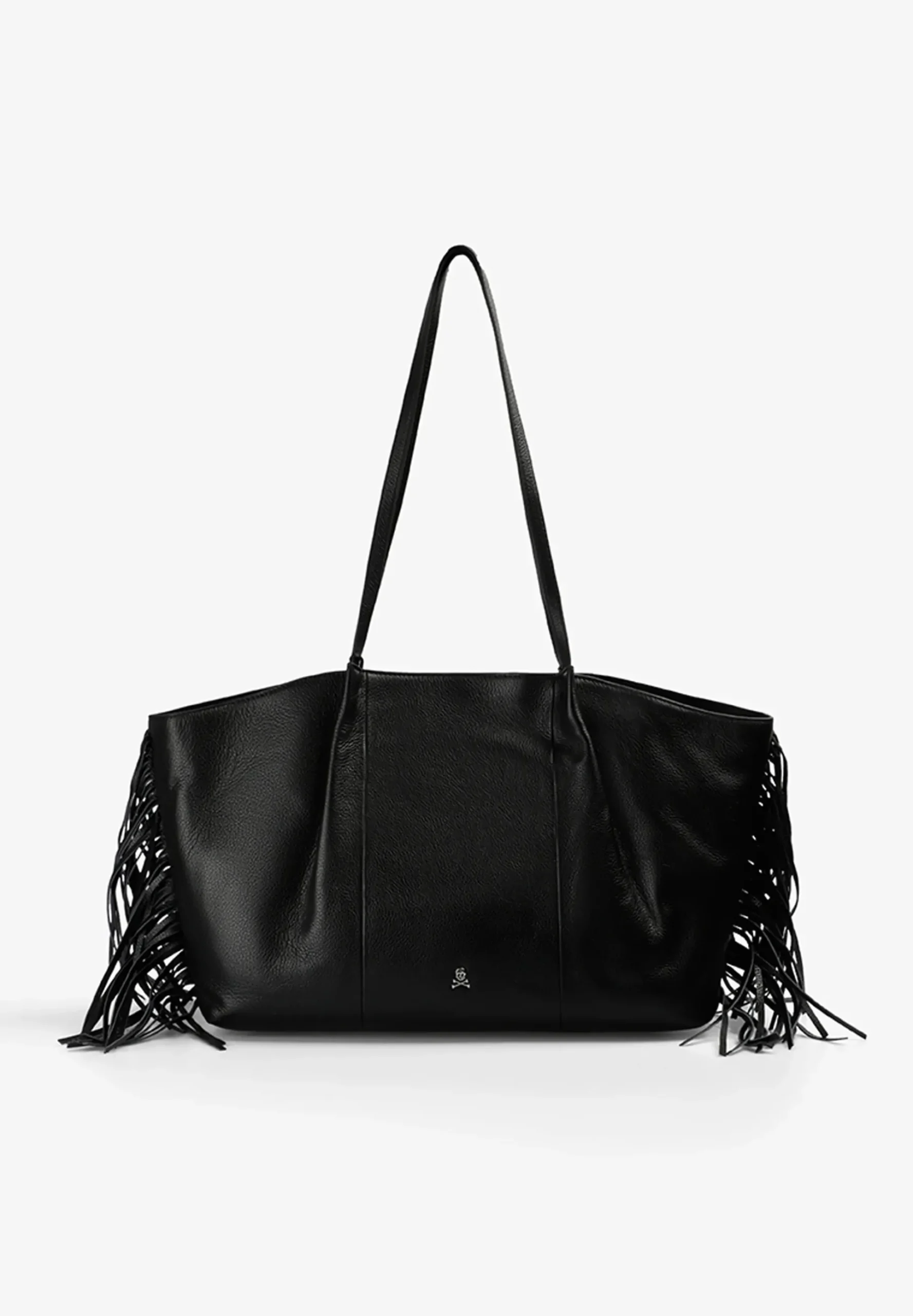 BOLSO SHOPPER PIEL CON FLECOS