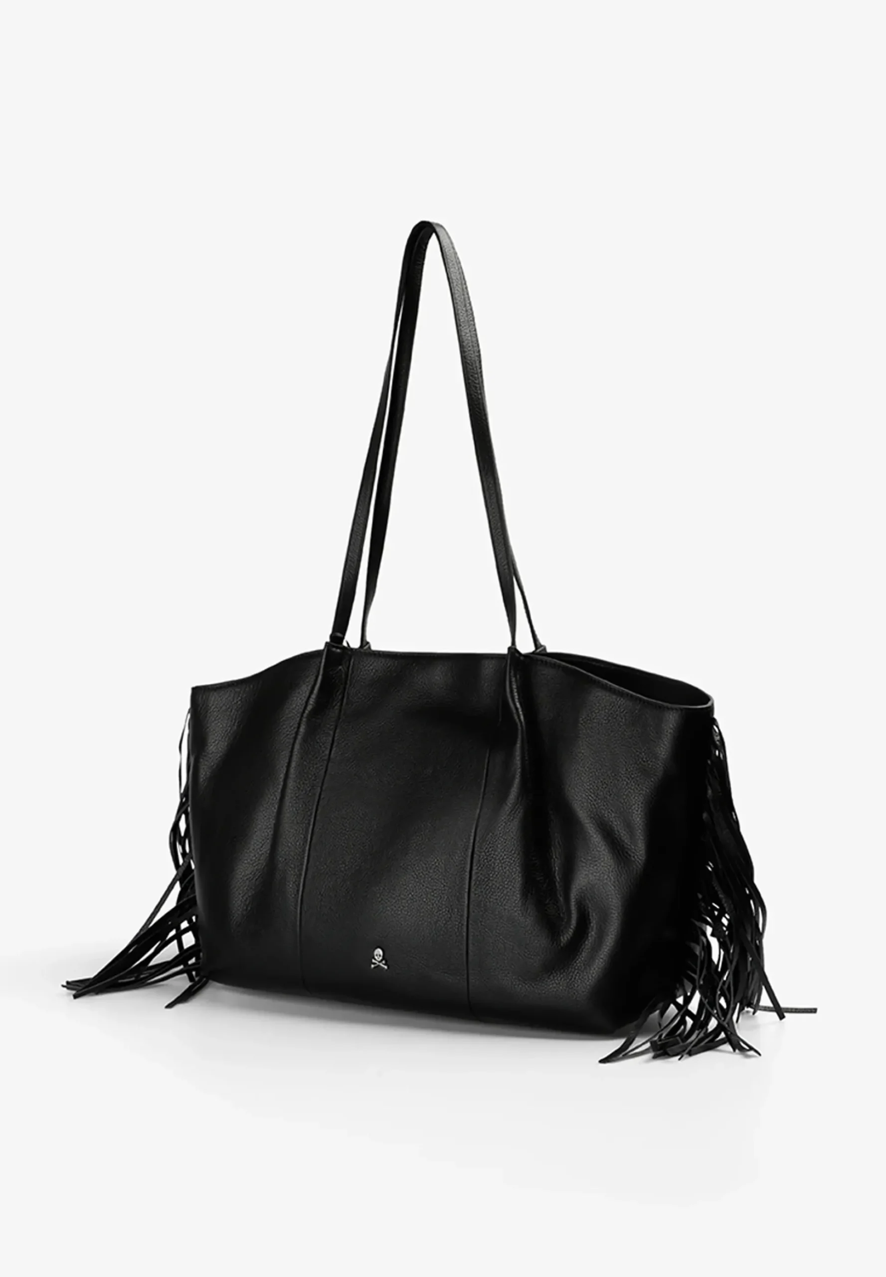 BOLSO SHOPPER PIEL CON FLECOS