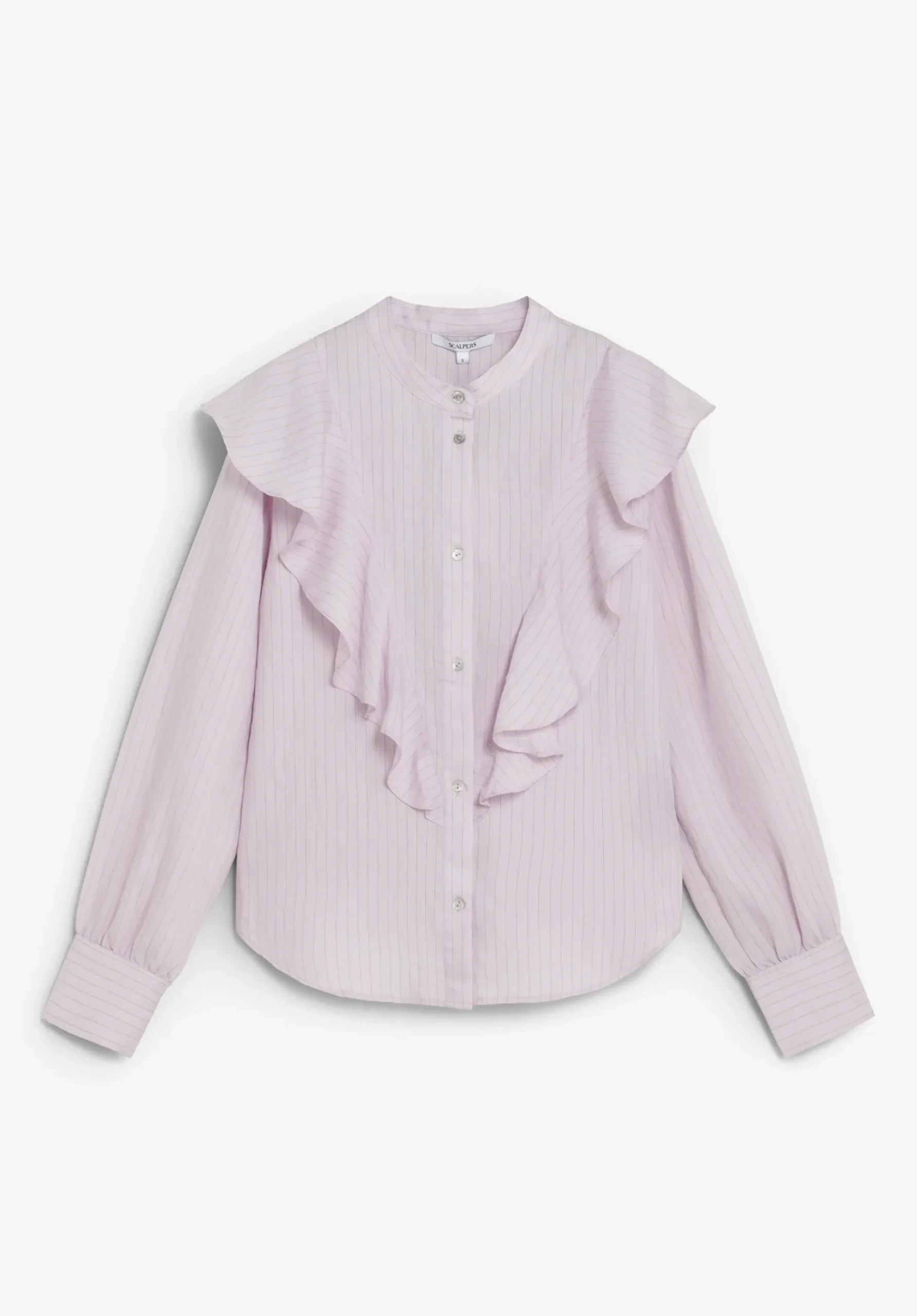 CAMISA A RAYAS CON VOLANTES