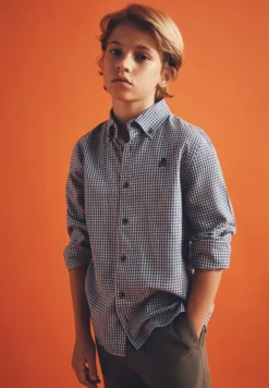 CAMISA CUADROS CUELLO BOTONES