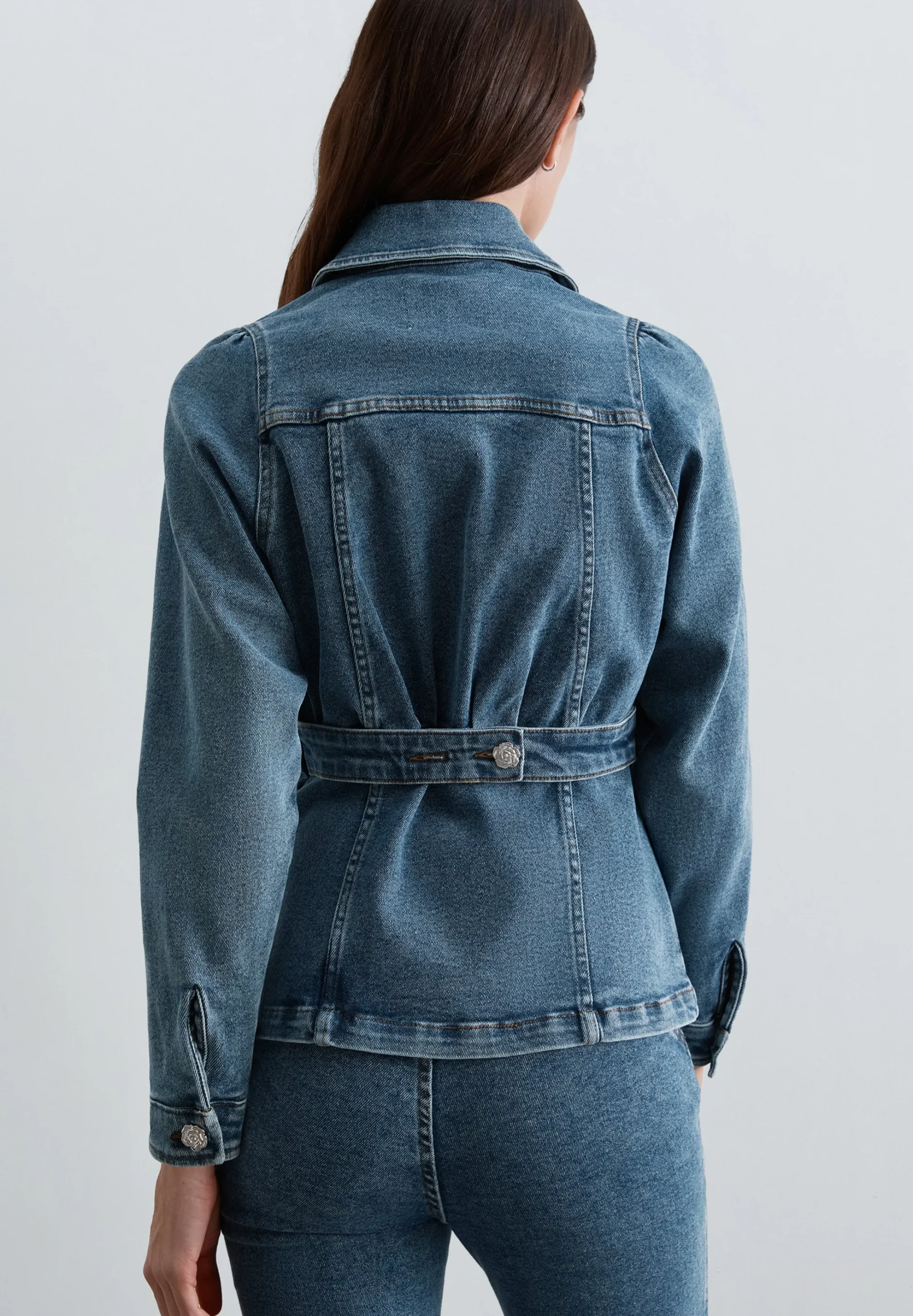CAMISA DENIM CINTURÓN