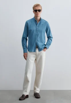 CAMISA DENIM CUELLO BOTONES