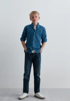 CAMISA DENIM CUELLO CON BOTONES