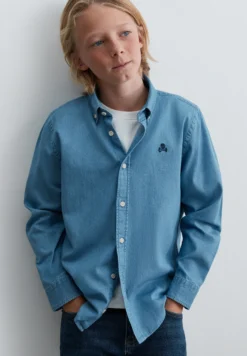 CAMISA DENIM LIGERA BORDADO