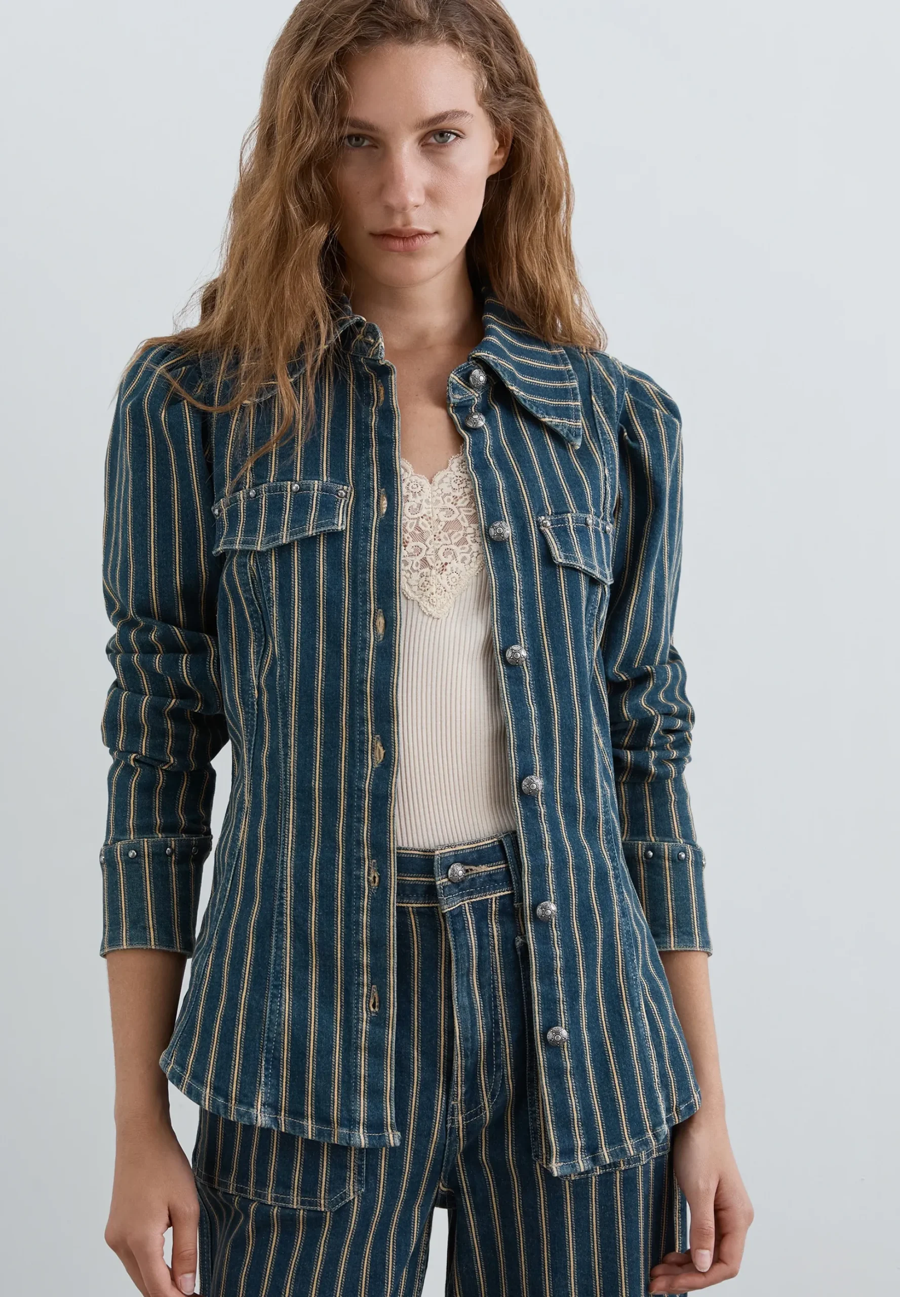 CAMISA DENIM RAYAS