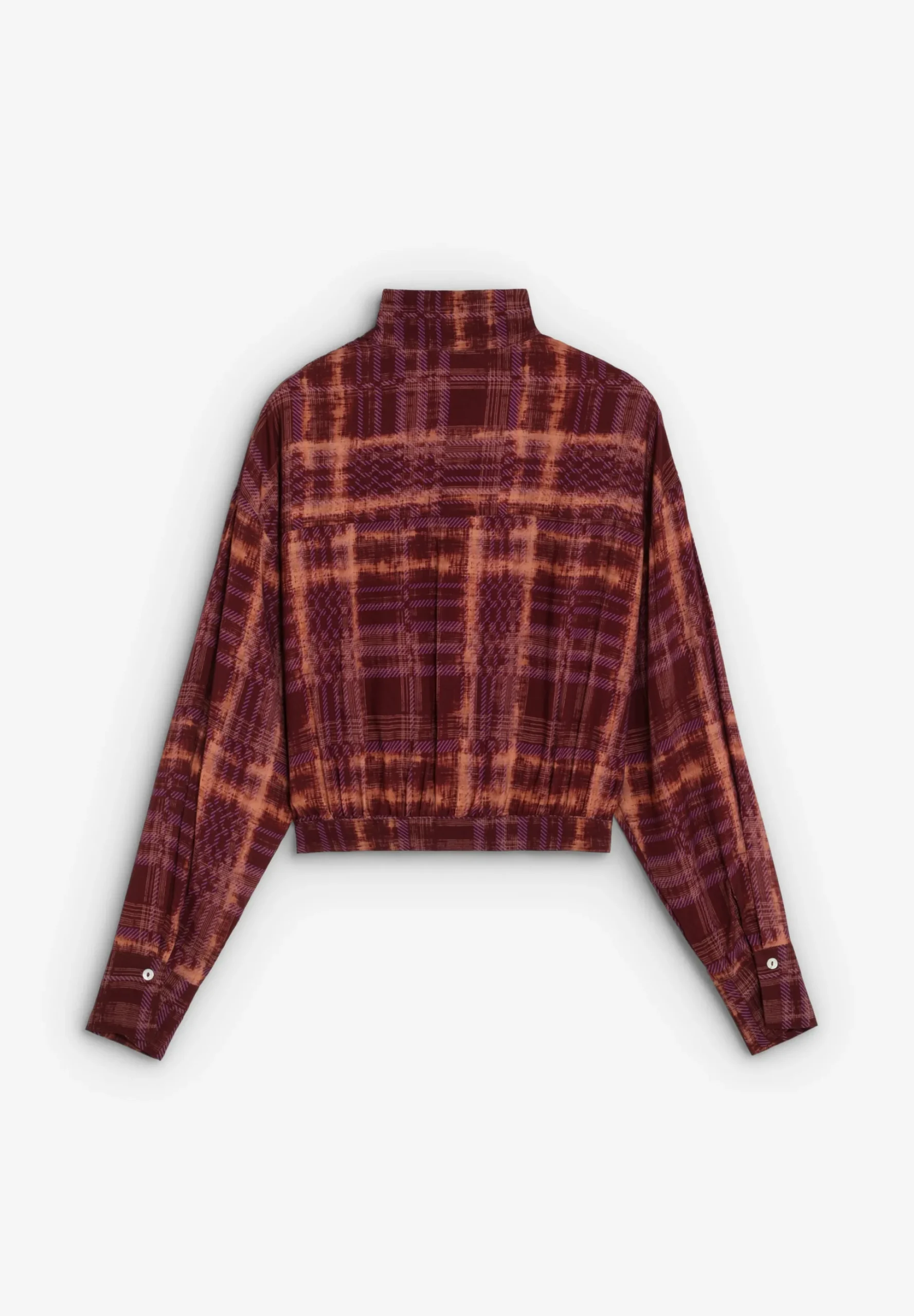 CAMISA ESTAMPADA CUELLO ALTO